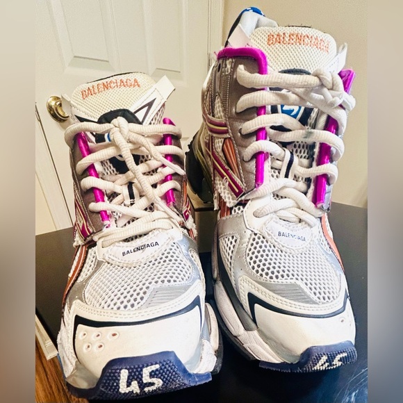 Balenciaga Runner Grey Multi Color Sneakers - Picture 2 of 13